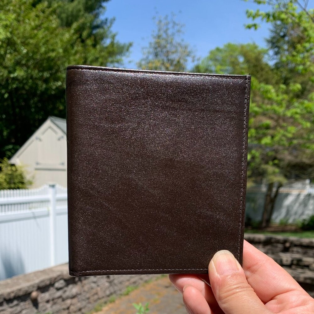 Vtg Biagi Leather Billfold Wallet - Picture 2 of 13
